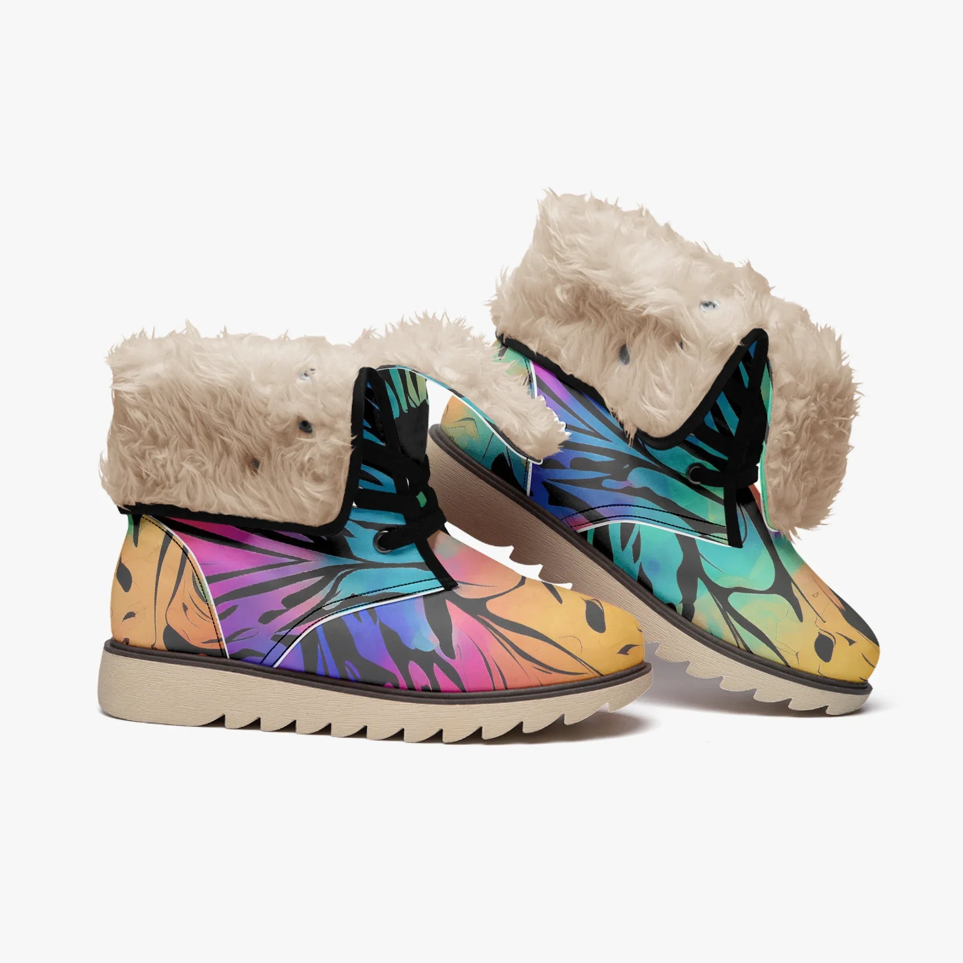 gothic-tie-dye-v2-chic-boots-mit-pluschfutter-stiefel-jlr-design-4 - JLR Design
