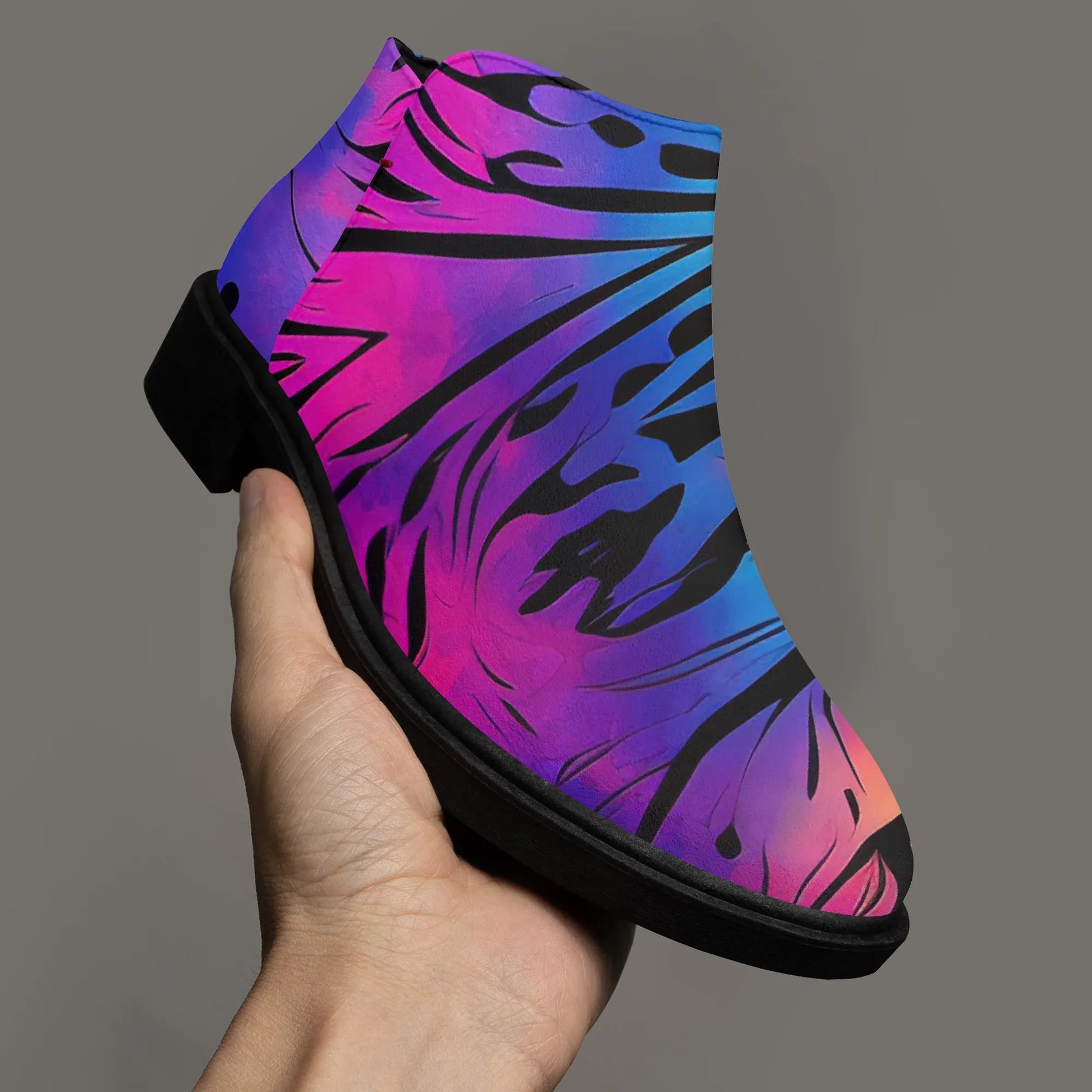 gothic-tie-dye-v2-elegante-reissverschluss-stiefeletten-stiefeletten-jlr-design-3 - JLR Design