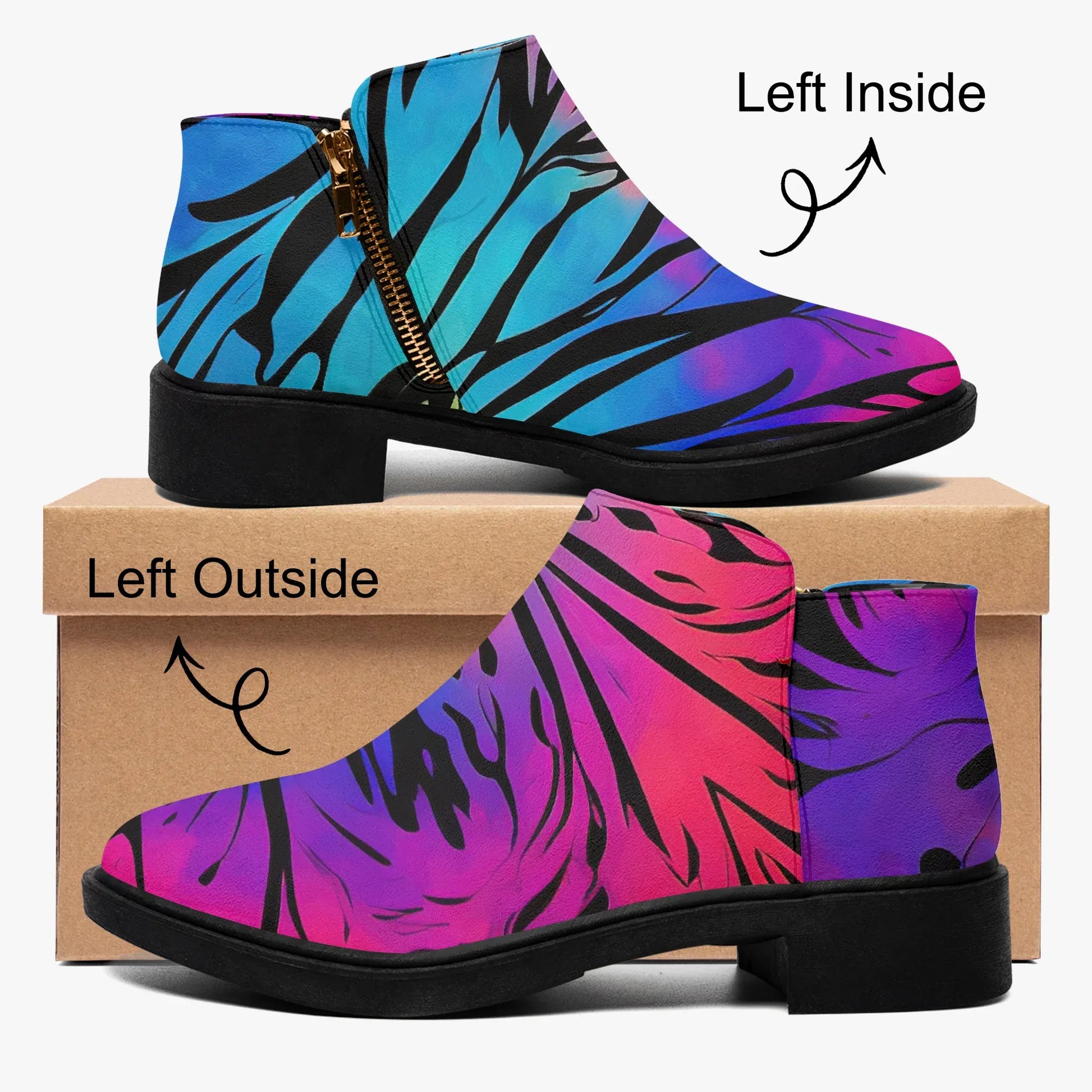 gothic-tie-dye-v2-elegante-reissverschluss-stiefeletten-stiefeletten-jlr-design-4 - JLR Design