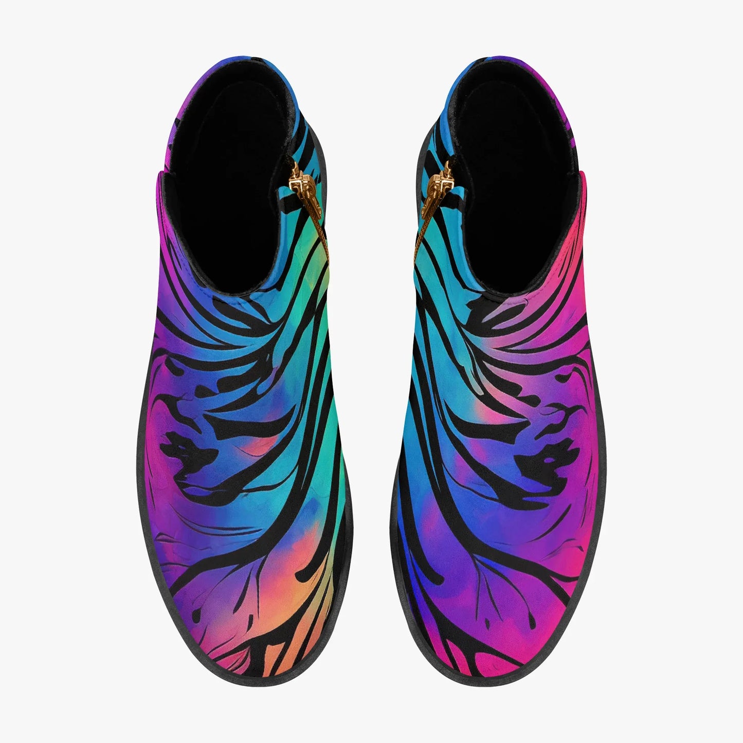 gothic-tie-dye-v2-elegante-reissverschluss-stiefeletten-stiefeletten-jlr-design-7 - JLR Design