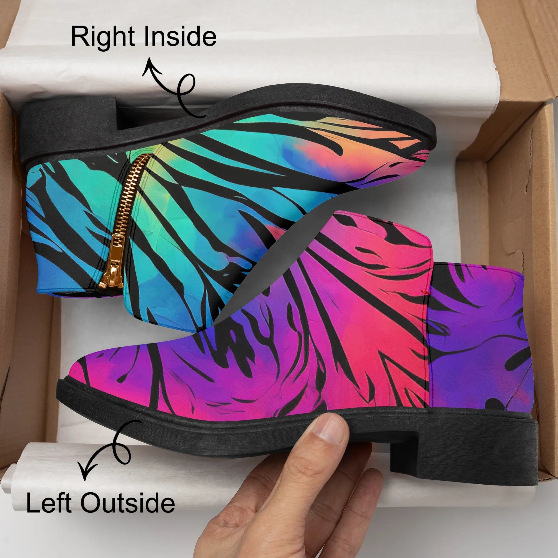 gothic-tie-dye-v2-elegante-reissverschluss-stiefeletten-stiefeletten-jlr-design-8 - JLR Design