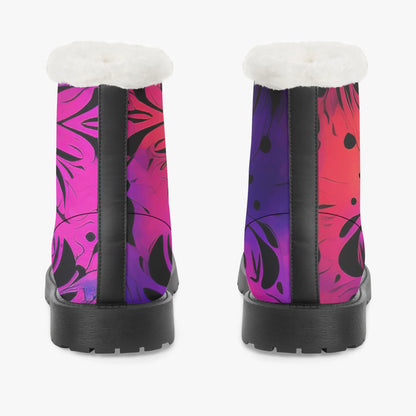 gothic-tie-dye-v2-faux-fur-leder-boots-boots-jlr-design-6 - JLR Design
