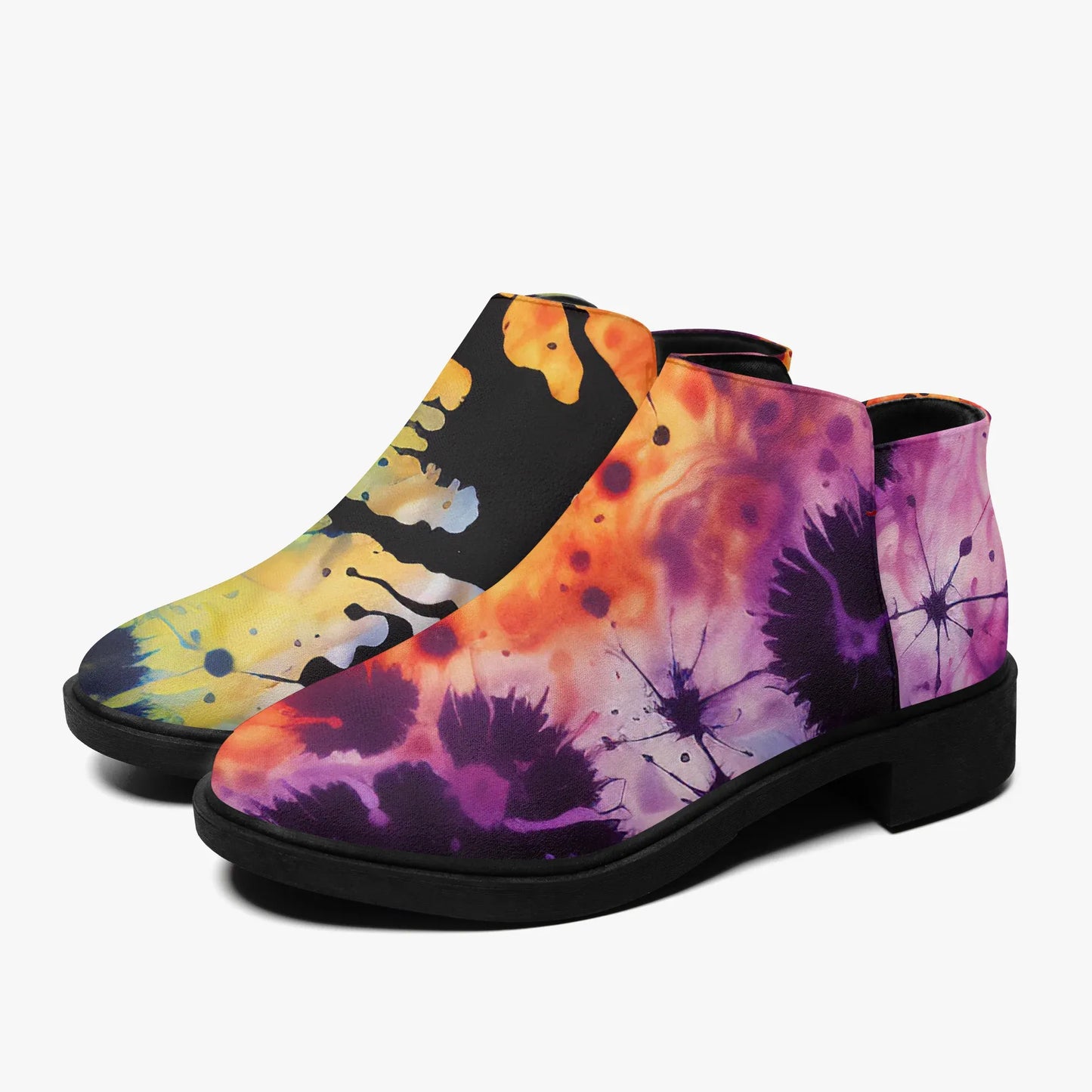 gothic-tie-dye-v3-elegante-reissverschluss-stiefeletten-stiefeletten-jlr-design-6 - JLR Design