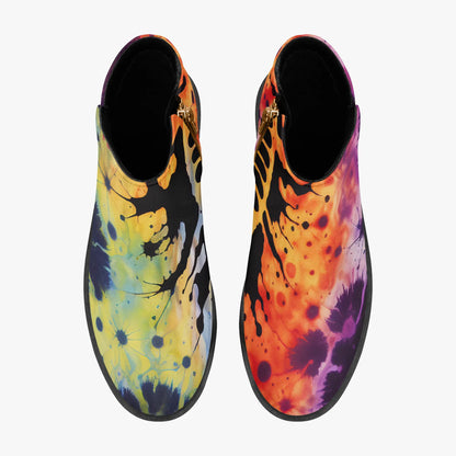 gothic-tie-dye-v3-elegante-reissverschluss-stiefeletten-stiefeletten-jlr-design-7 - JLR Design
