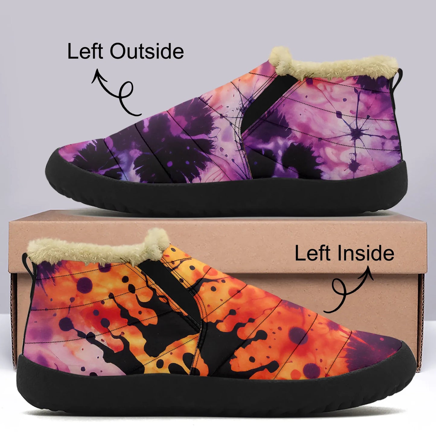 gothic-tie-dye-v3-faux-fur-slipper-slipper-jlr-design-1 - JLR Design