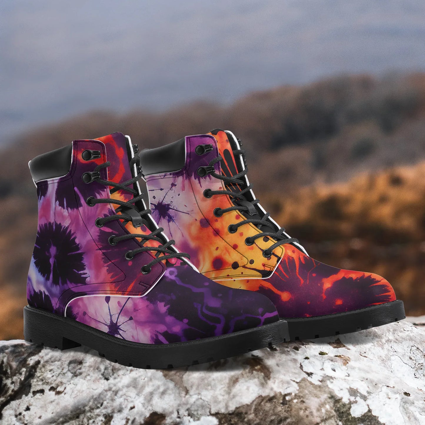 gothic-tie-dye-v3-leder-boots-or-stylische-und-warme-winterstiefel-boots-jlr-design-2 - JLR Design