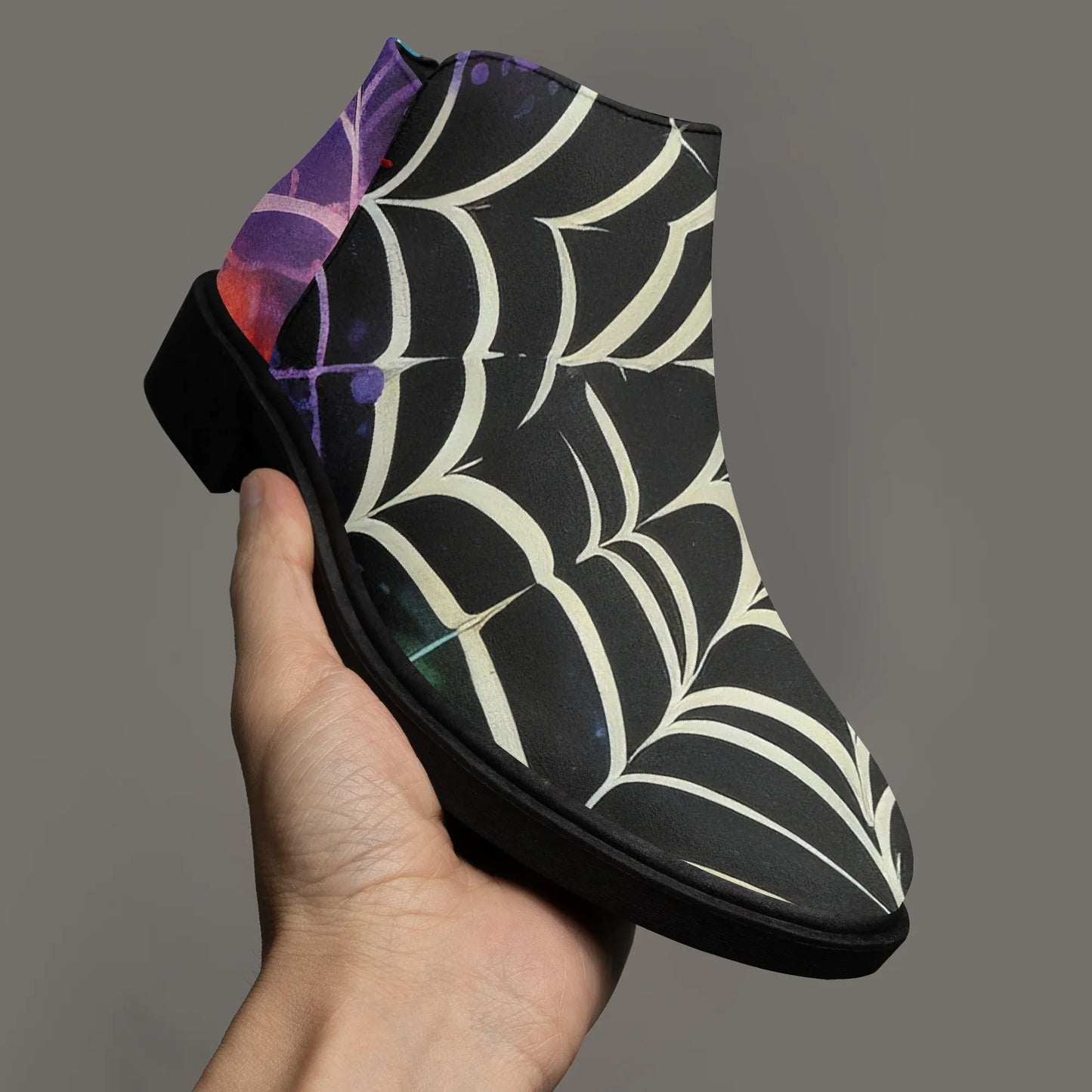 gothic-tie-dye-v4-elegante-reissverschluss-stiefeletten-stiefeletten-jlr-design-3 - JLR Design