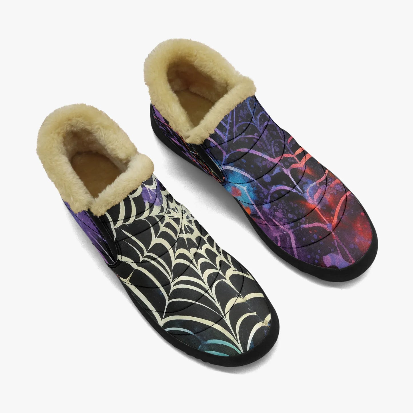 gothic-tie-dye-v4-faux-fur-slipper-slipper-jlr-design-2 - JLR Design