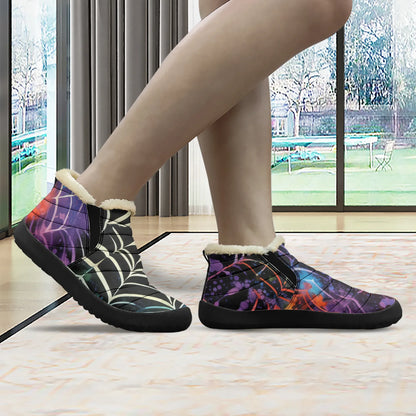 gothic-tie-dye-v4-faux-fur-slipper-slipper-jlr-design-3 - JLR Design