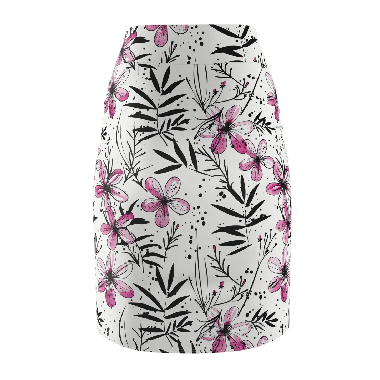 graffiti-bluten-v1-bleistiftrock-fur-damen-eleganter-mid-waist-rock-mit-stretch-komfort-bleistiftrock-jlr-design-5 - JLR Design