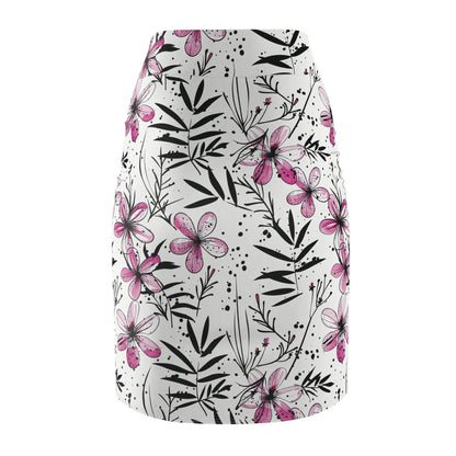 graffiti-bluten-v1-bleistiftrock-fur-damen-eleganter-mid-waist-rock-mit-stretch-komfort-bleistiftrock-jlr-design-5 - JLR Design