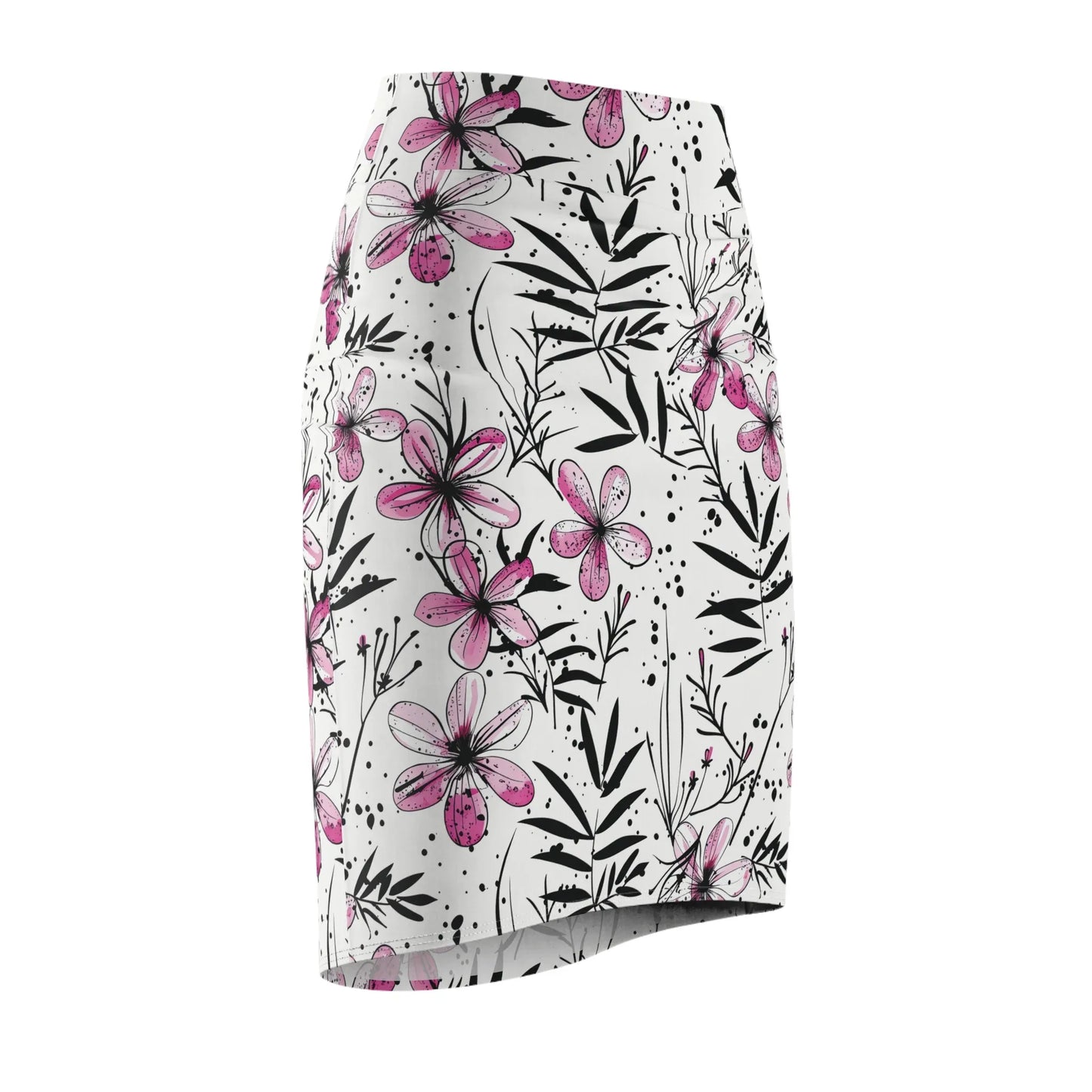 graffiti-bluten-v1-bleistiftrock-fur-damen-eleganter-mid-waist-rock-mit-stretch-komfort-bleistiftrock-jlr-design-6 - JLR Design