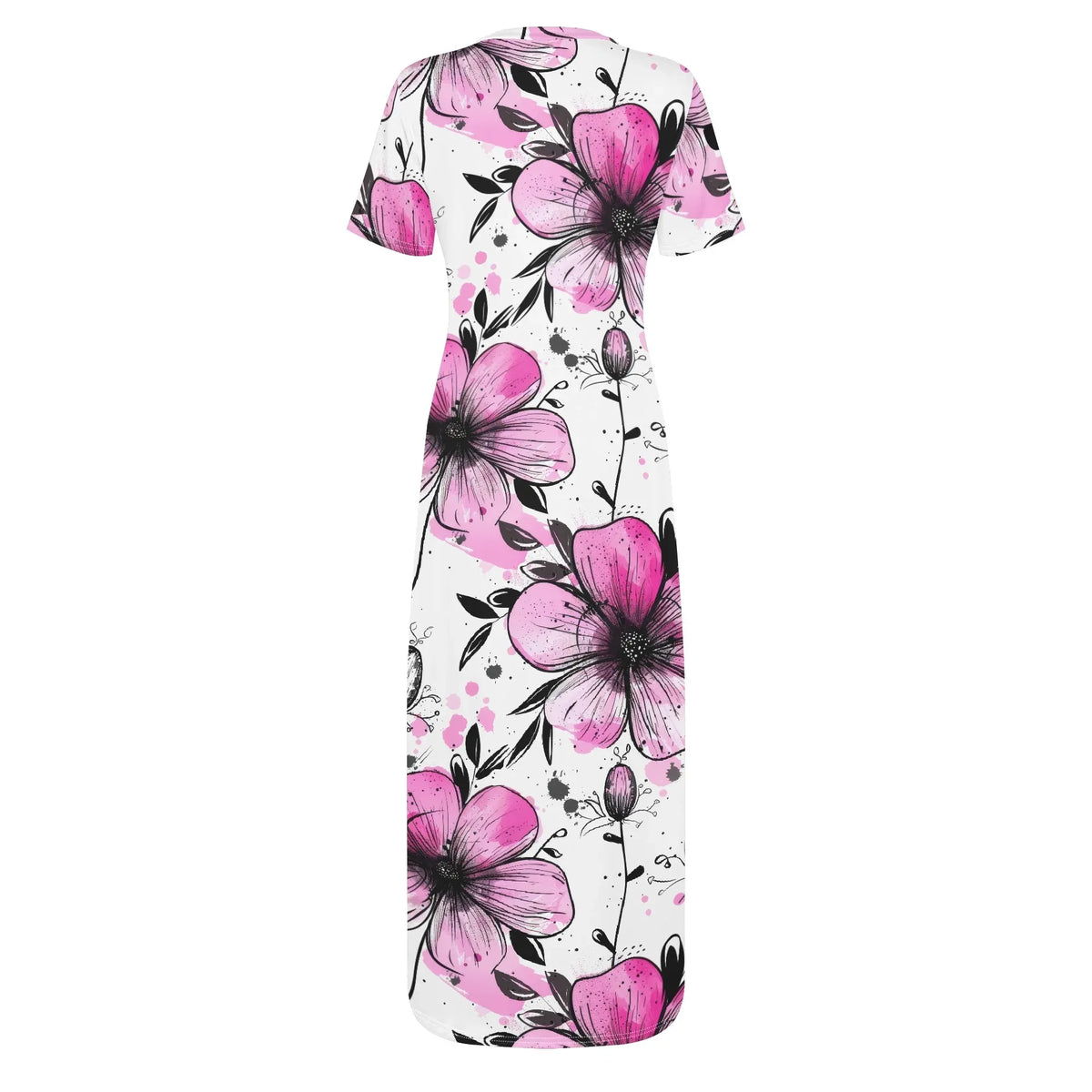 graffiti-bluten-v1-bodycon-maxi-dress-long-dress-jlr-design-jlr-design-de-4 - JLR Design