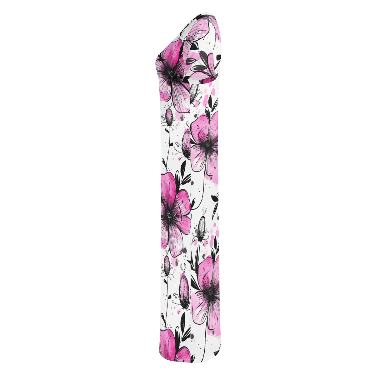 graffiti-bluten-v1-bodycon-maxi-dress-long-dress-jlr-design-jlr-design-de-6 - JLR Design