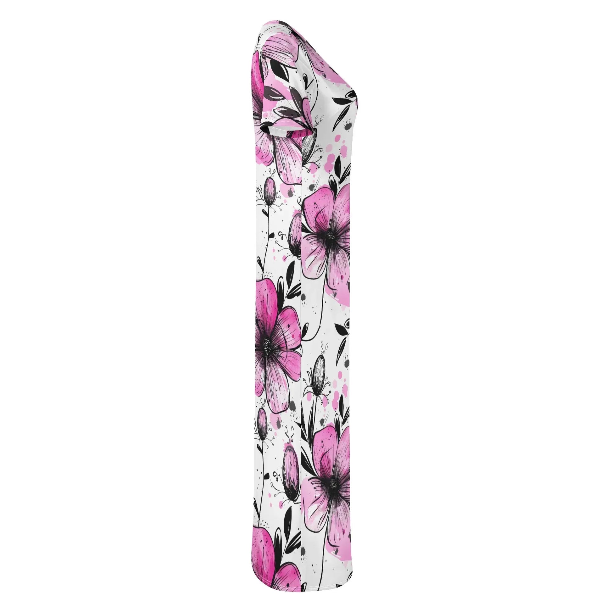 graffiti-bluten-v1-short-sleeve-long-dress-long-dress-jlr-design-5 - JLR Design