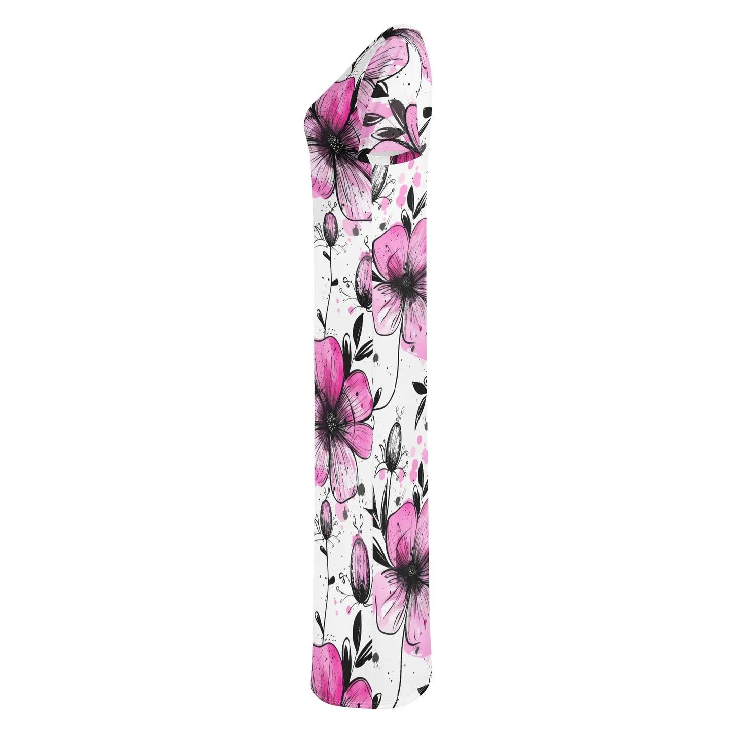 graffiti-bluten-v1-short-sleeve-long-dress-long-dress-jlr-design-6 - JLR Design