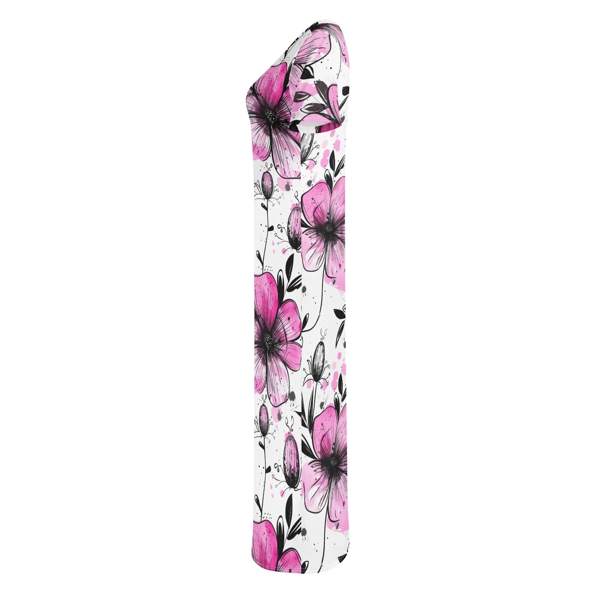 graffiti-bluten-v1-short-sleeve-long-dress-long-dress-jlr-design-6 - JLR Design