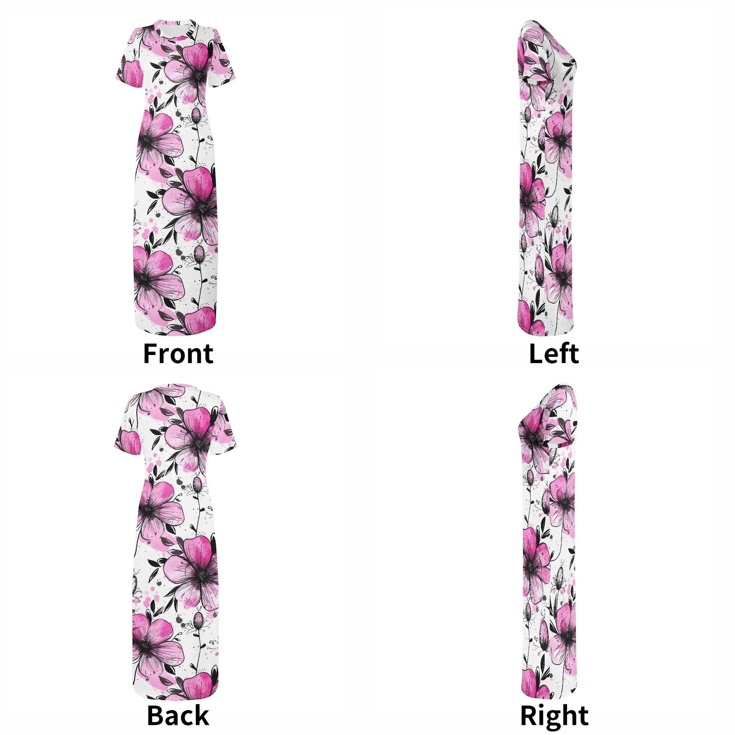 graffiti-bluten-v1-short-sleeve-long-dress-long-dress-jlr-design-7 - JLR Design