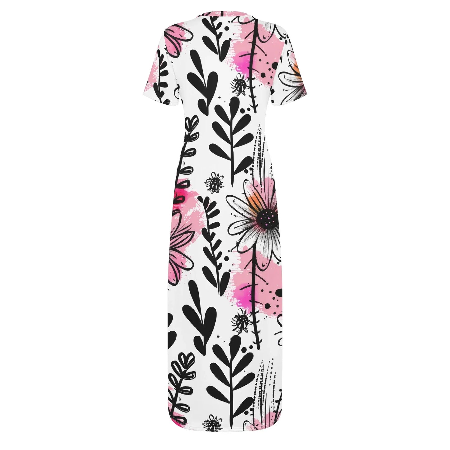 graffiti-bluten-v10-short-sleeve-long-dress-long-dress-jlr-design-4 - JLR Design