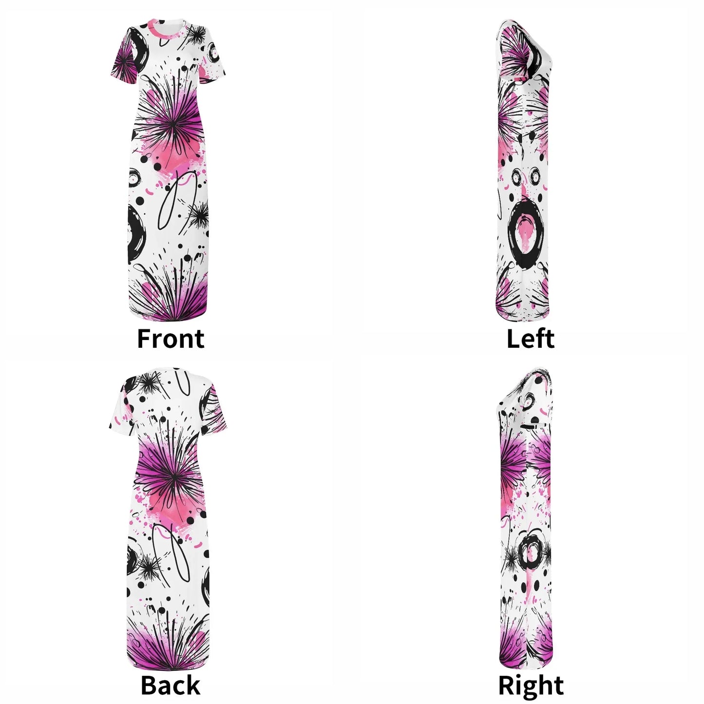 graffiti-bluten-v11-short-sleeve-long-dress-long-dress-jlr-design-7 - JLR Design