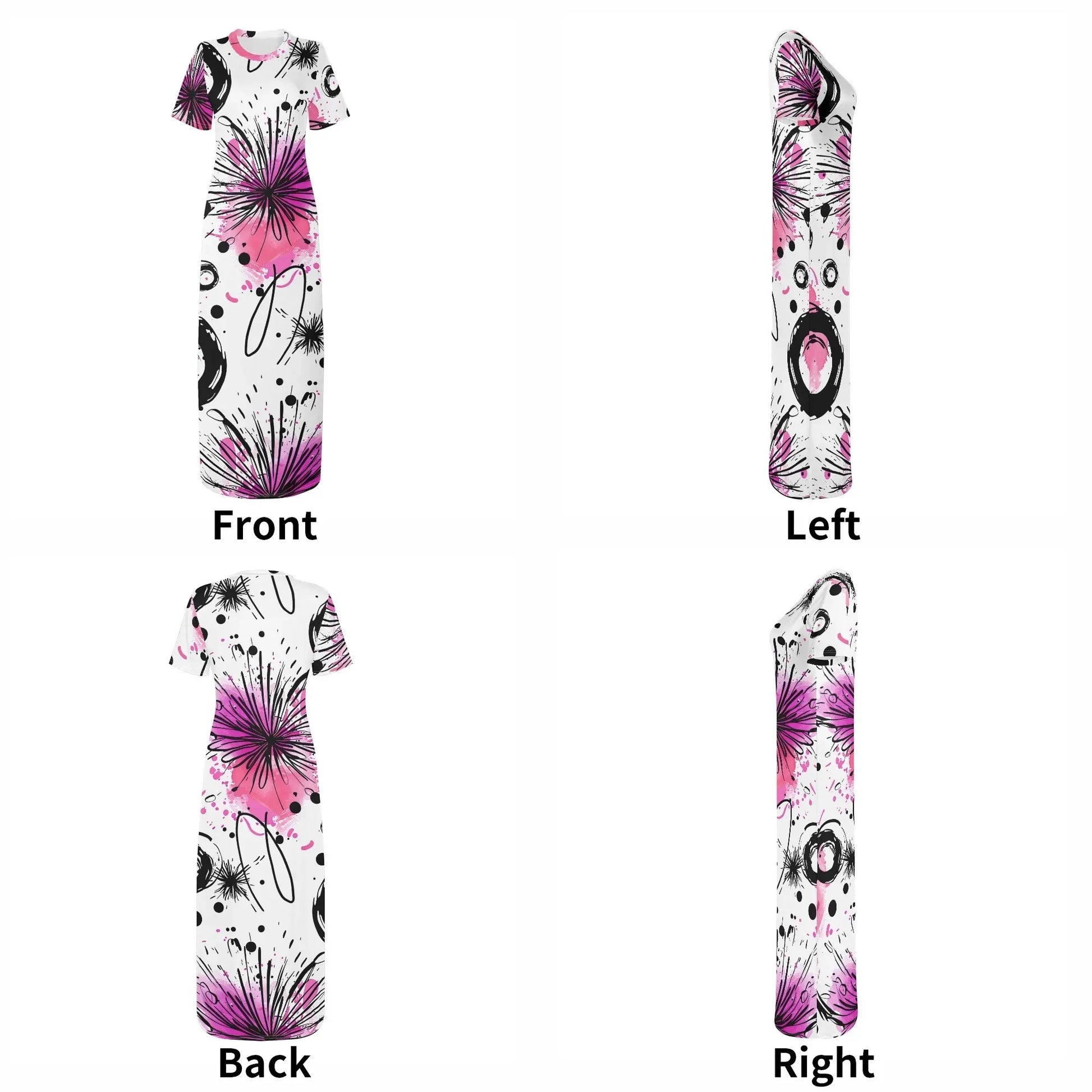 graffiti-bluten-v11-short-sleeve-long-dress-long-dress-jlr-design-7 - JLR Design