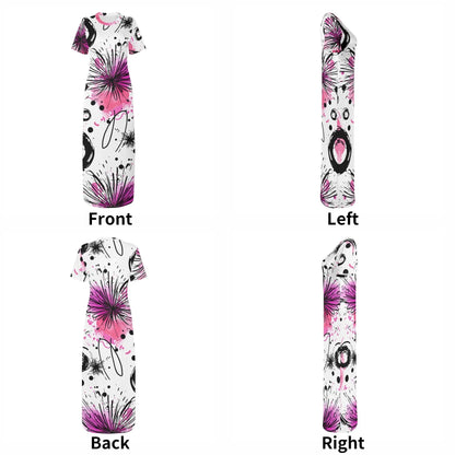 graffiti-bluten-v11-short-sleeve-long-dress-long-dress-jlr-design-7 - JLR Design