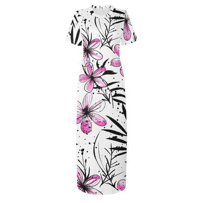 graffiti-bluten-v12-short-sleeve-long-dress-long-dress-jlr-design-3 - JLR Design