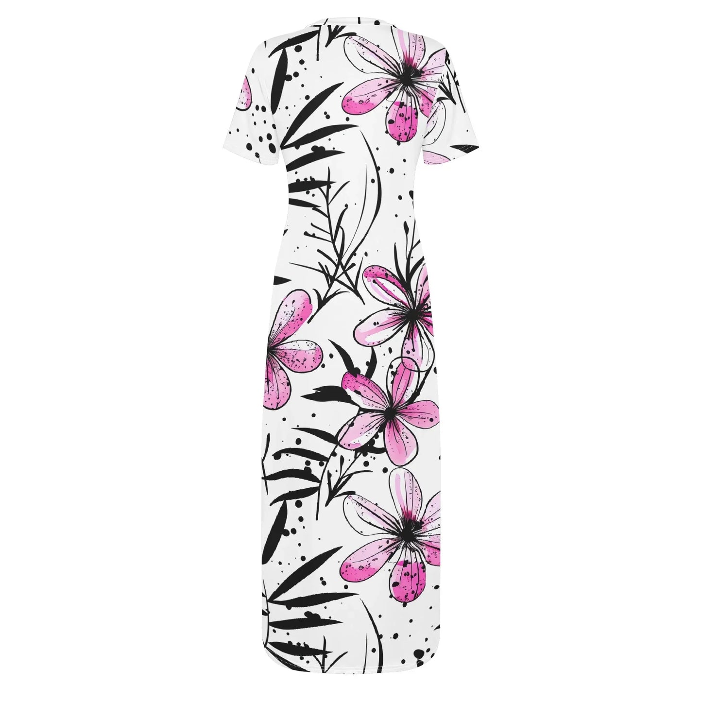 graffiti-bluten-v12-short-sleeve-long-dress-long-dress-jlr-design-4 - JLR Design