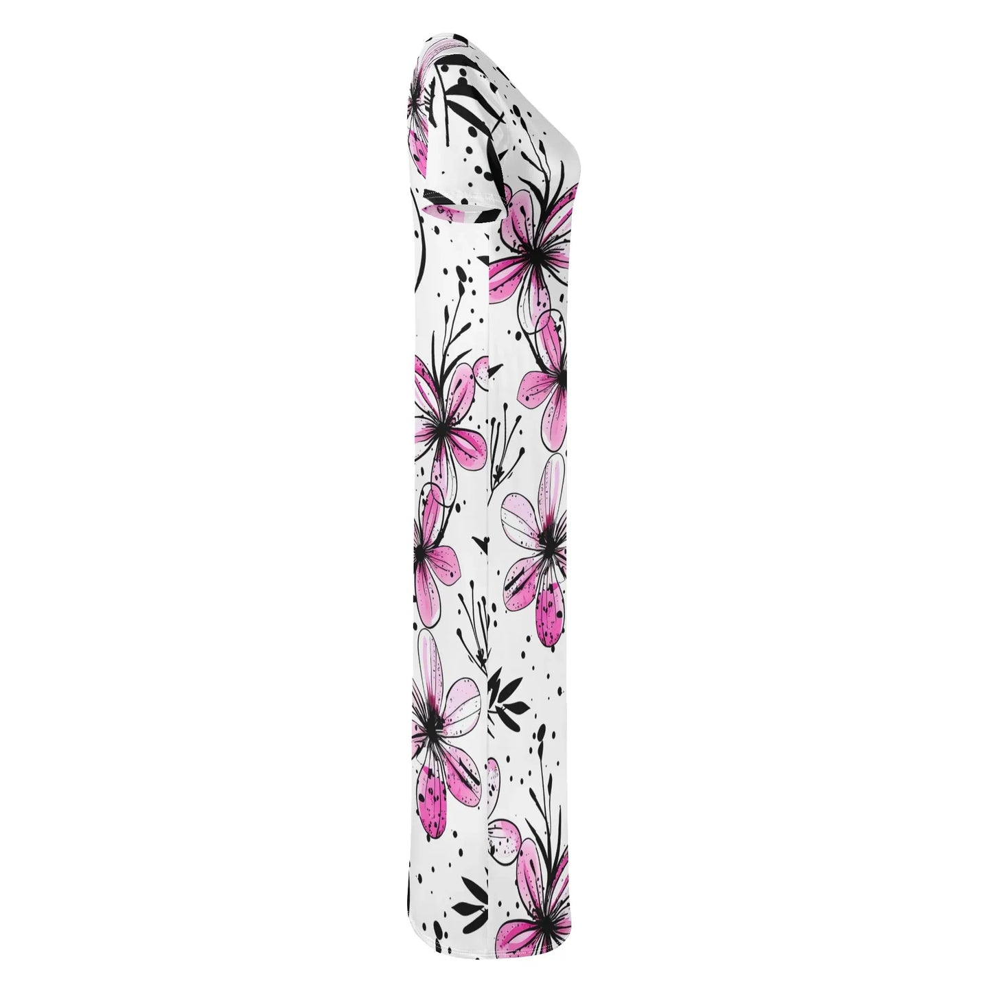 graffiti-bluten-v12-short-sleeve-long-dress-long-dress-jlr-design-5 - JLR Design