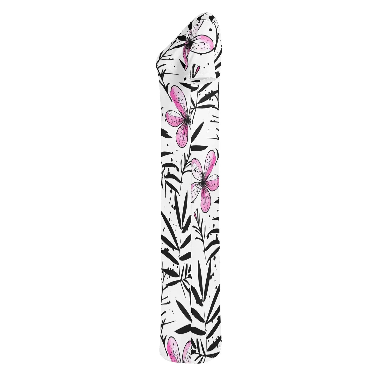 graffiti-bluten-v12-short-sleeve-long-dress-long-dress-jlr-design-6 - JLR Design