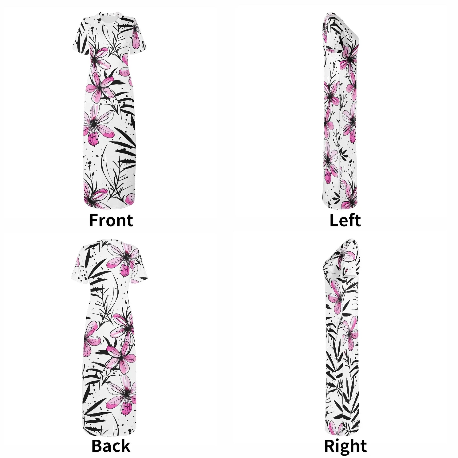 graffiti-bluten-v12-short-sleeve-long-dress-long-dress-jlr-design-7 - JLR Design