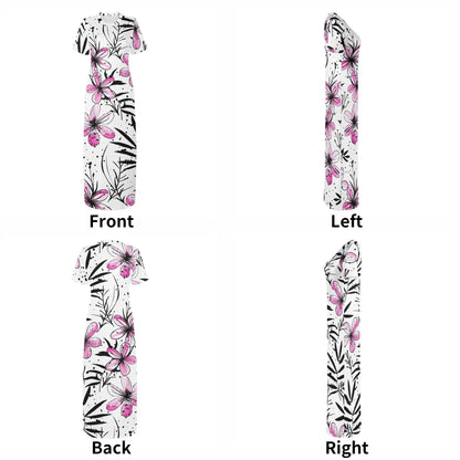 graffiti-bluten-v12-short-sleeve-long-dress-long-dress-jlr-design-7 - JLR Design