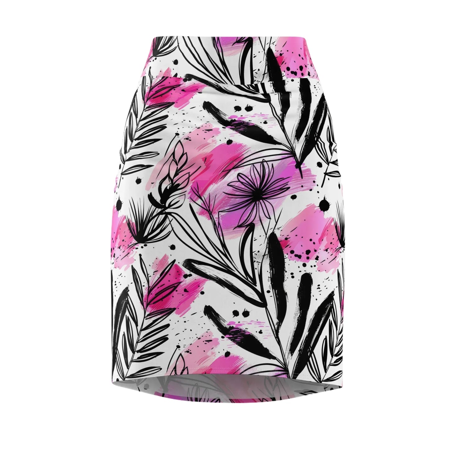 graffiti-bluten-v2-bleistiftrock-fur-damen-eleganter-mid-waist-rock-mit-stretch-komfort-bleistiftrock-jlr-design-4 - JLR Design