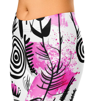 graffiti-bluten-v2-damen-capri-leggings-capri-leggings-jlr-design-2 - JLR Design