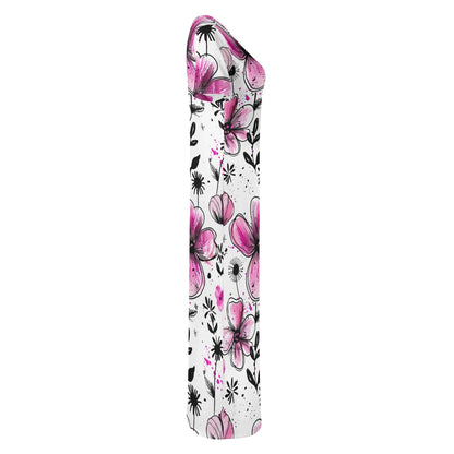 graffiti-bluten-v2-short-sleeve-long-dress-long-dress-jlr-design-5 - JLR Design