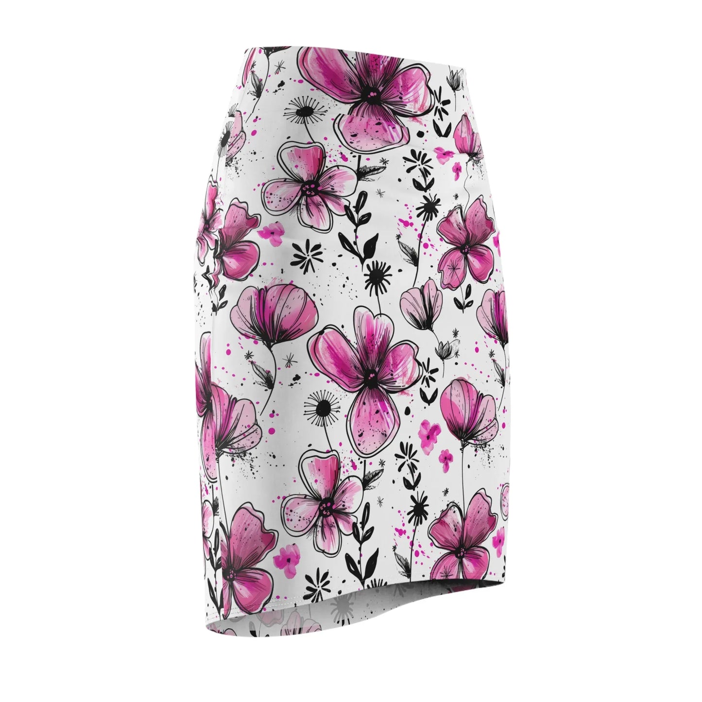 graffiti-bluten-v3-bleistiftrock-fur-damen-eleganter-mid-waist-rock-mit-stretch-komfort-bleistiftrock-jlr-design-6 - JLR Design