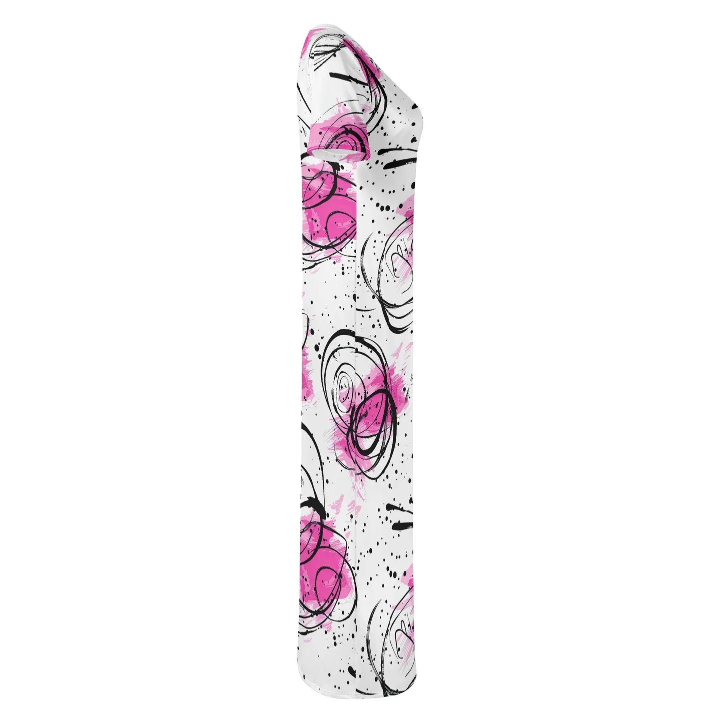 graffiti-bluten-v3-short-sleeve-long-dress-long-dress-jlr-design-5 - JLR Design