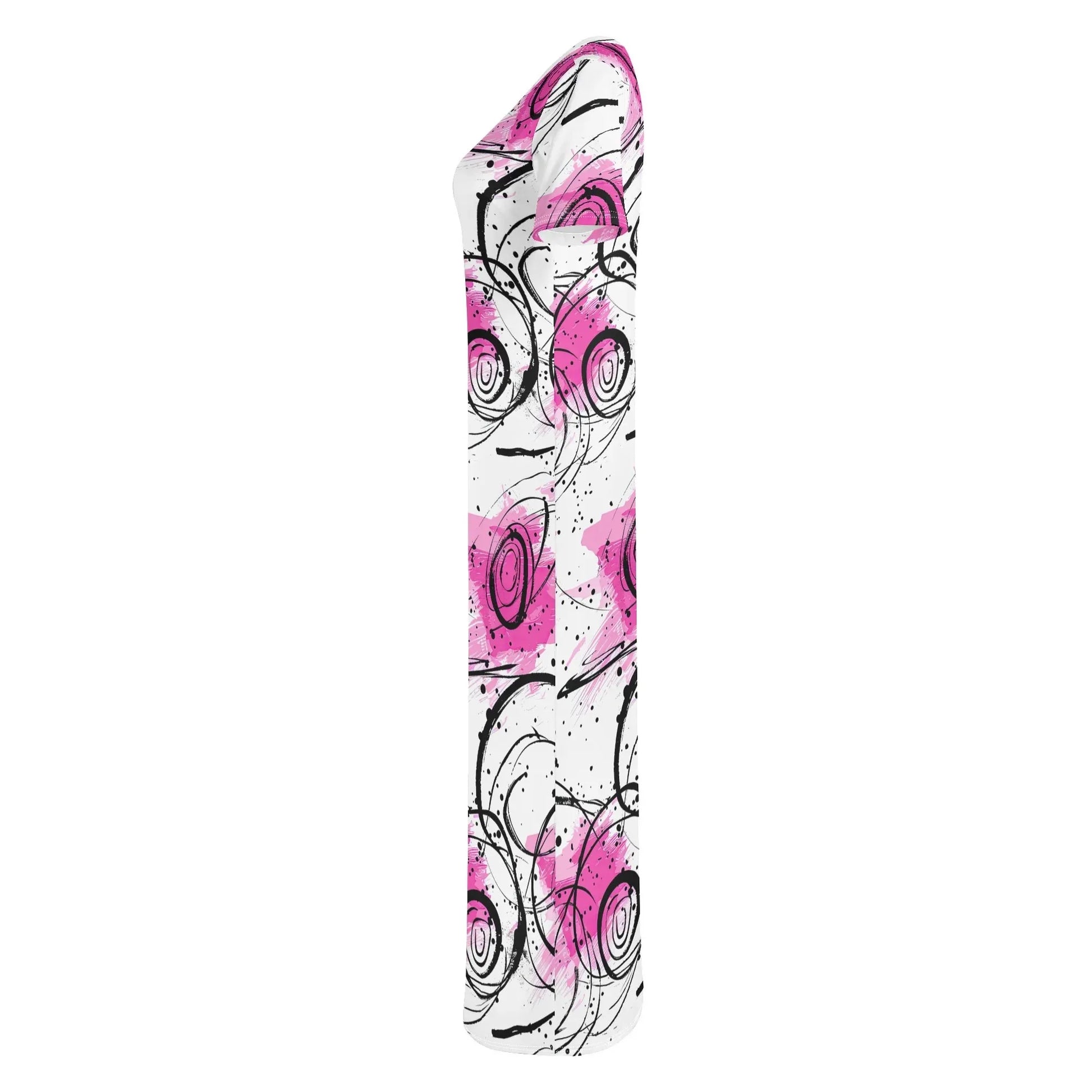 graffiti-bluten-v3-short-sleeve-long-dress-long-dress-jlr-design-6 - JLR Design