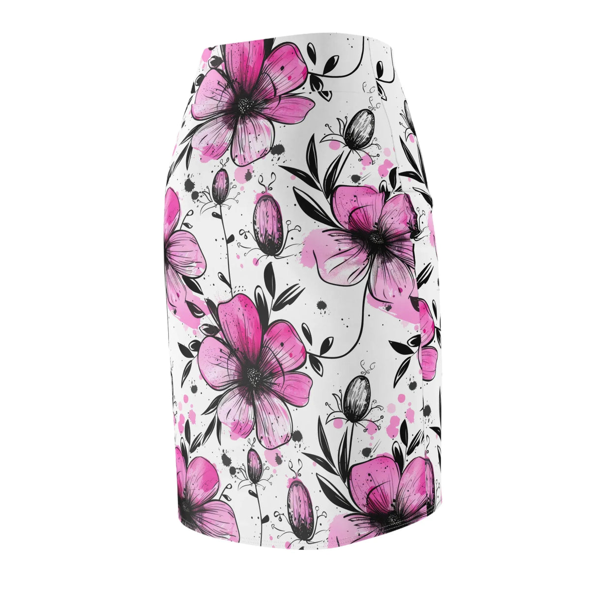 graffiti-bluten-v4-bleistiftrock-fur-damen-eleganter-mid-waist-rock-mit-stretch-komfort-bleistiftrock-jlr-design-jlr-design-de-7 - JLR Design