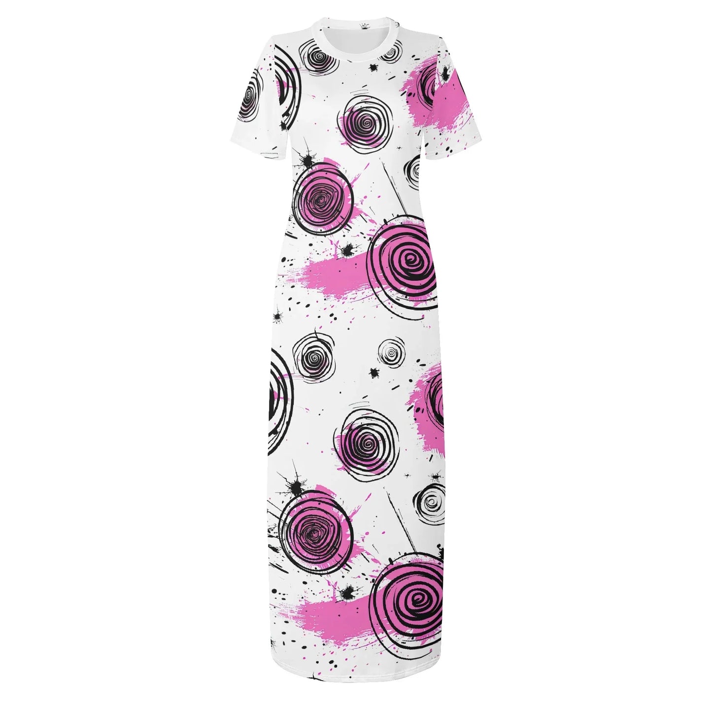 graffiti-bluten-v4-short-sleeve-long-dress-long-dress-jlr-design-3 - JLR Design