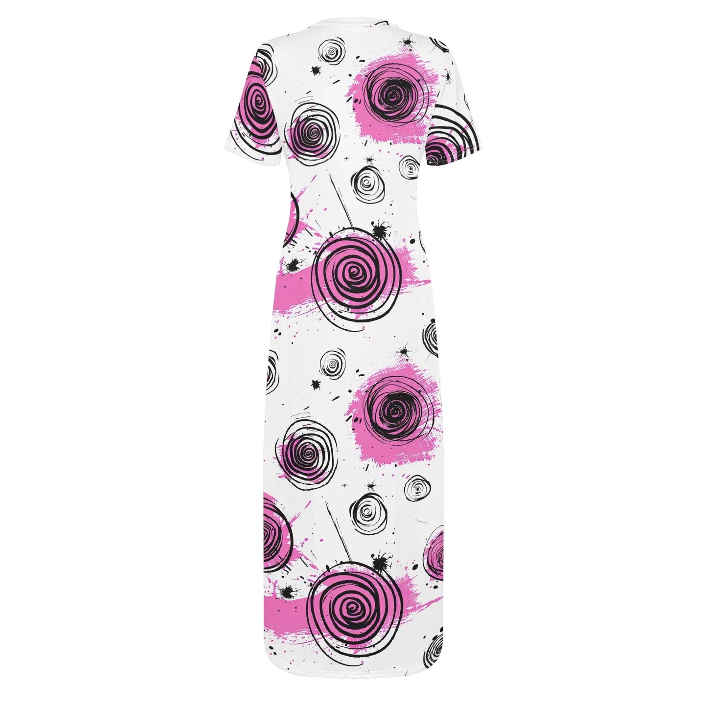 graffiti-bluten-v4-short-sleeve-long-dress-long-dress-jlr-design-4 - JLR Design