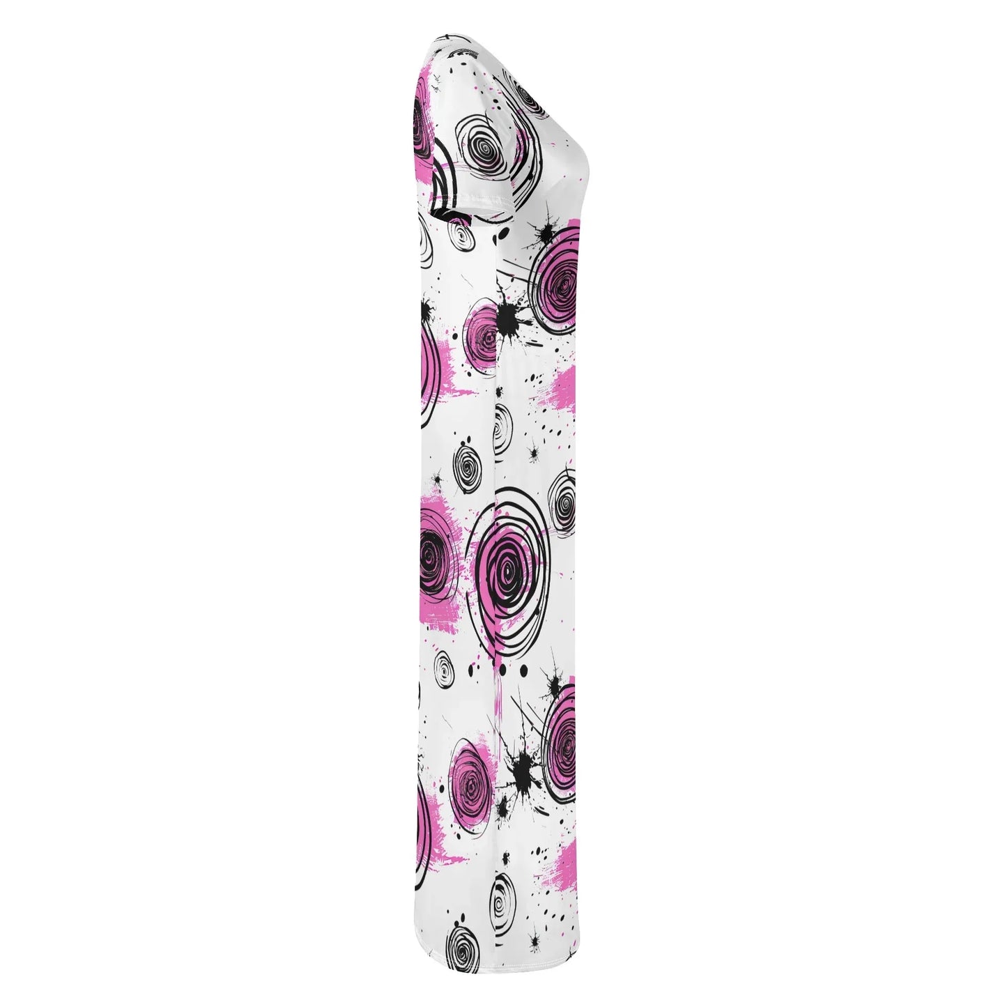 graffiti-bluten-v4-short-sleeve-long-dress-long-dress-jlr-design-5 - JLR Design