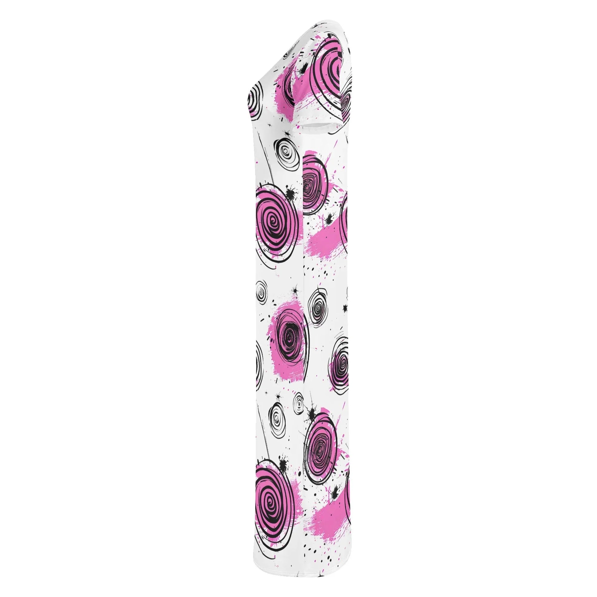 graffiti-bluten-v4-short-sleeve-long-dress-long-dress-jlr-design-6 - JLR Design