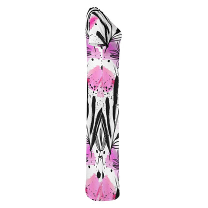 graffiti-bluten-v5-short-sleeve-long-dress-long-dress-jlr-design-5 - JLR Design