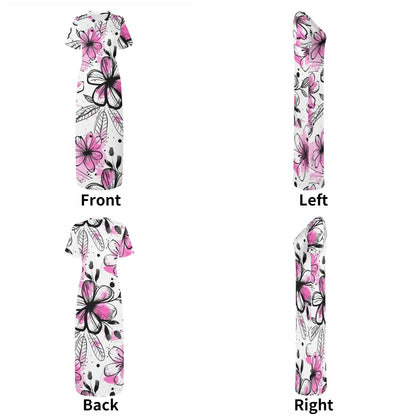 graffiti-bluten-v6-short-sleeve-long-dress-long-dress-jlr-design-7 - JLR Design