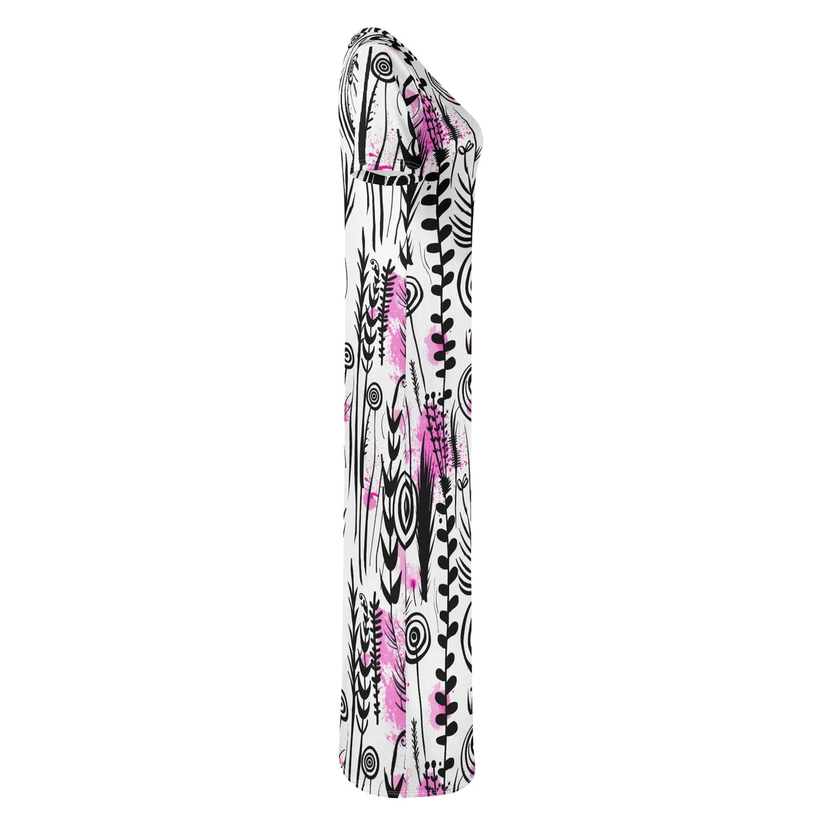 graffiti-bluten-v7-bodycon-maxi-dress-long-dress-jlr-design-jlr-design-de-5 - JLR Design