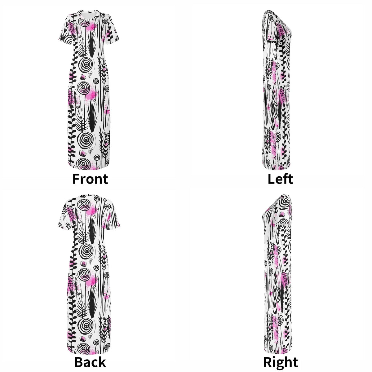 graffiti-bluten-v7-bodycon-maxi-dress-long-dress-jlr-design-jlr-design-de-7 - JLR Design