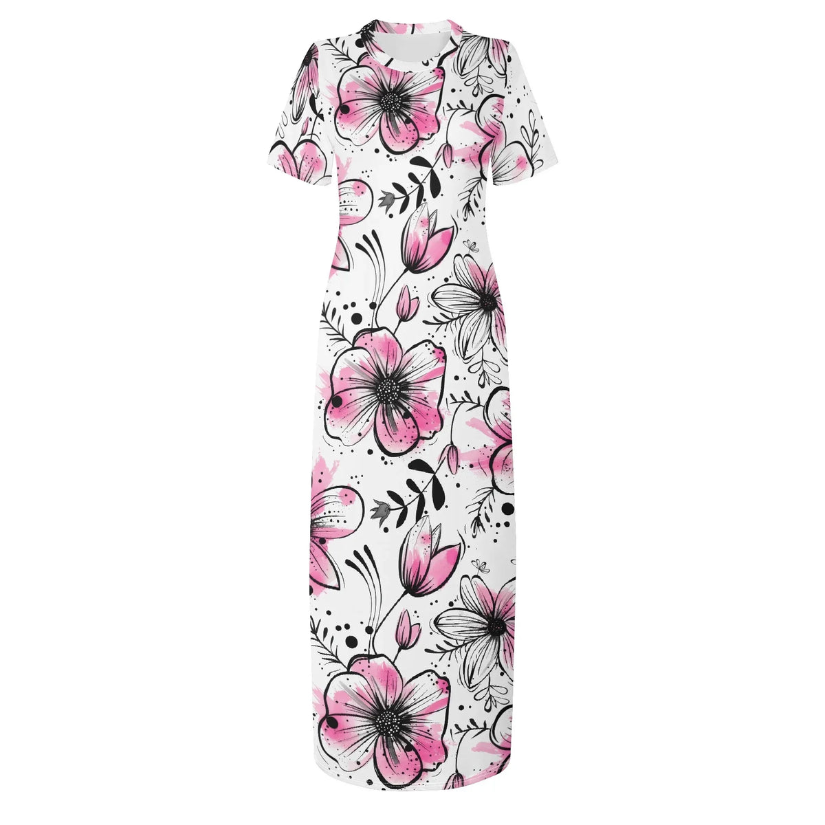 graffiti-bluten-v8-bodycon-maxi-dress-long-dress-jlr-design-jlr-design-de-3 - JLR Design