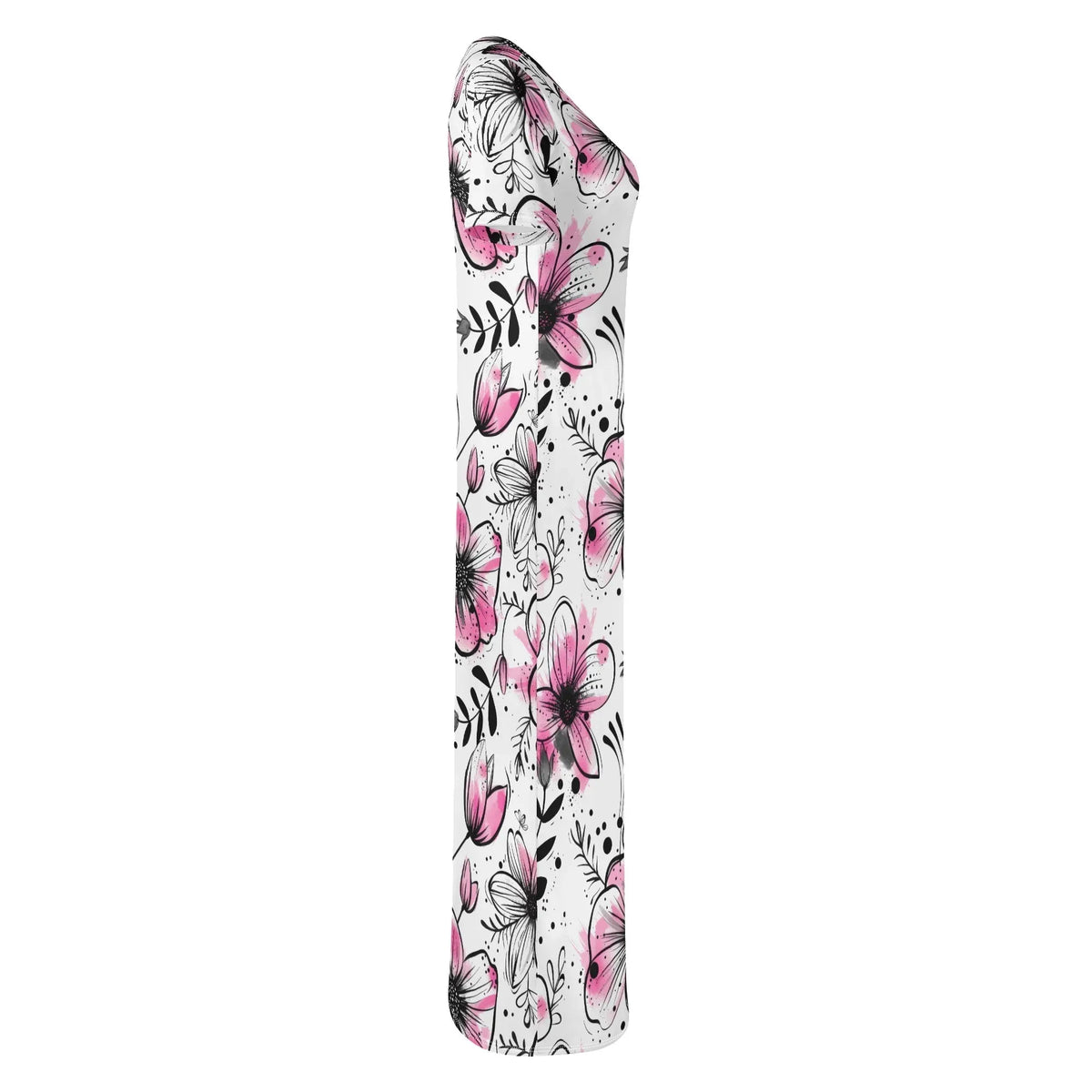 graffiti-bluten-v8-bodycon-maxi-dress-long-dress-jlr-design-jlr-design-de-5 - JLR Design