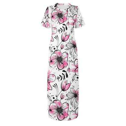 graffiti-bluten-v8-short-sleeve-long-dress-long-dress-jlr-design-3 - JLR Design